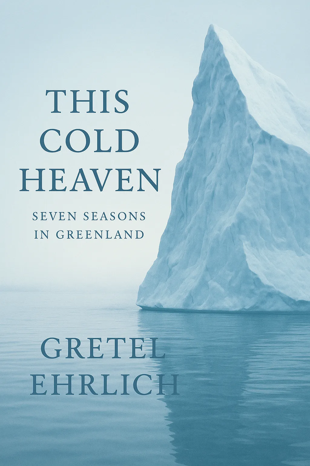 Iceberg Dominates the Cover of the Book "This Cold Heaven
