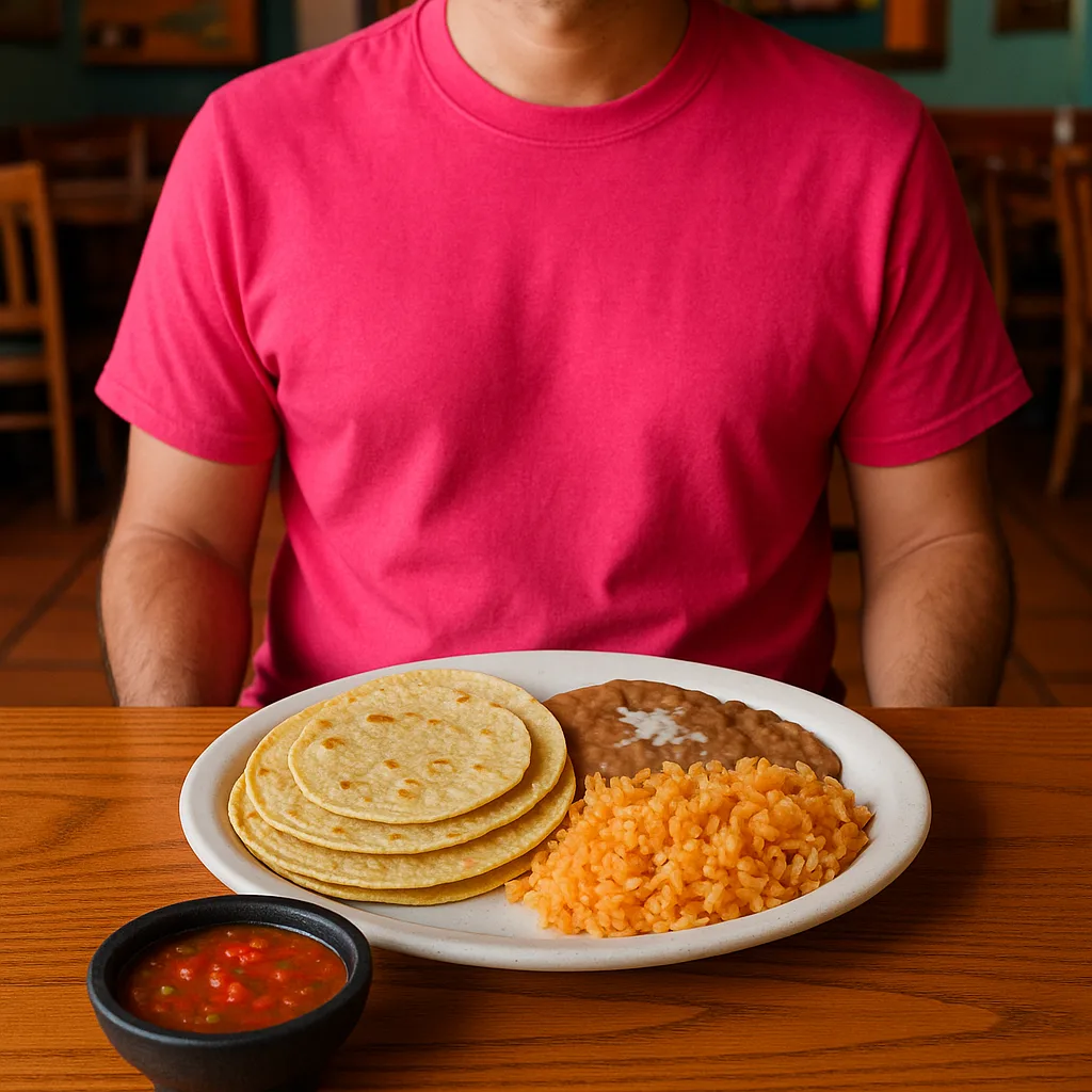 Person Wearing a Bright Pink Shirt