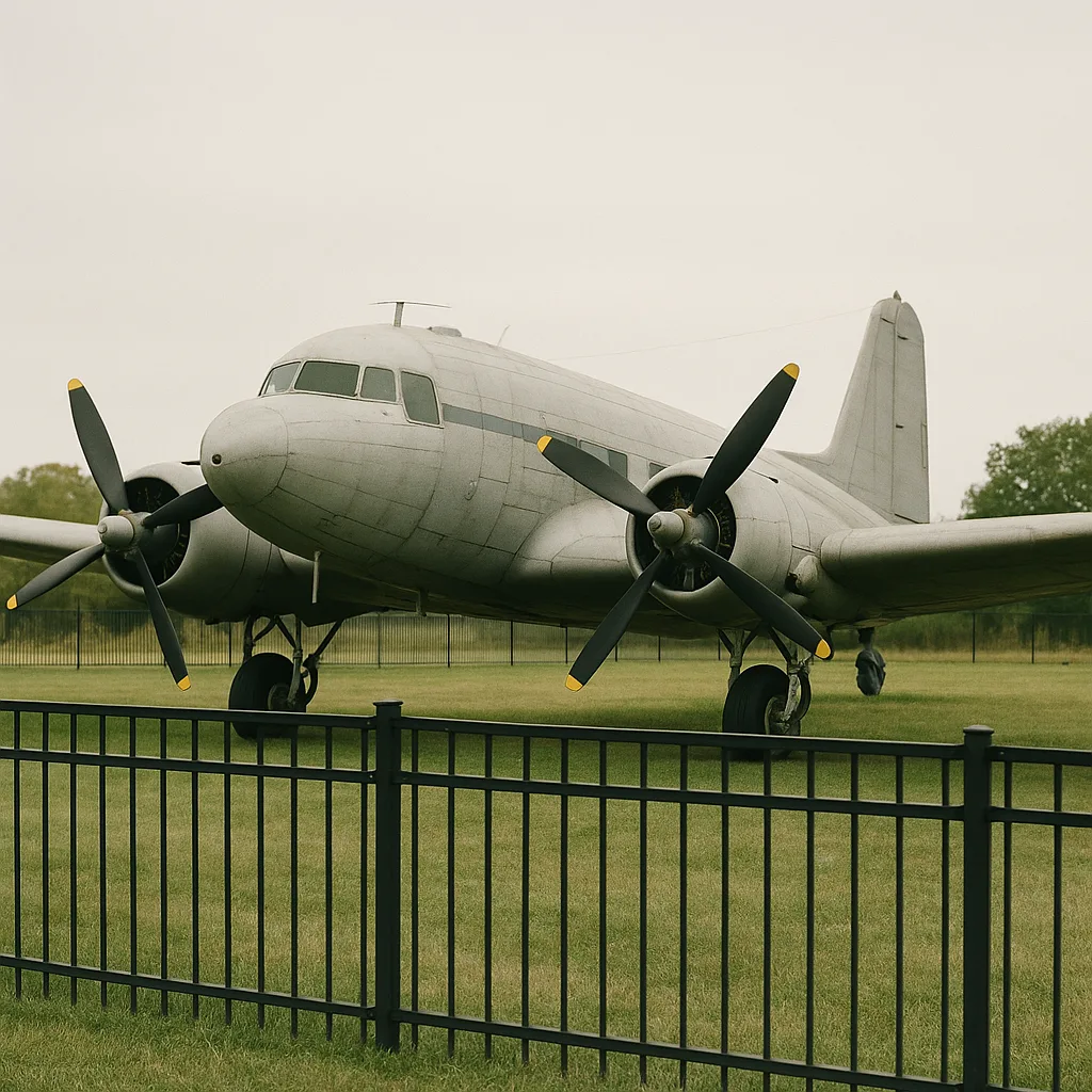 Vintage Twin-propeller Airplane