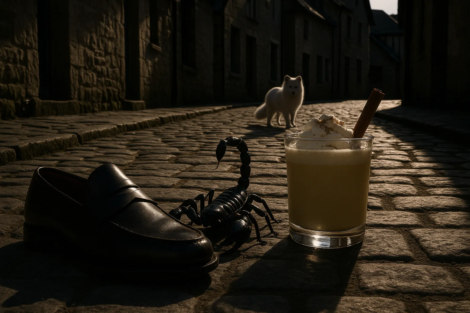Dramatic Hard Side-lighting from the Right Casts Strong Shadows