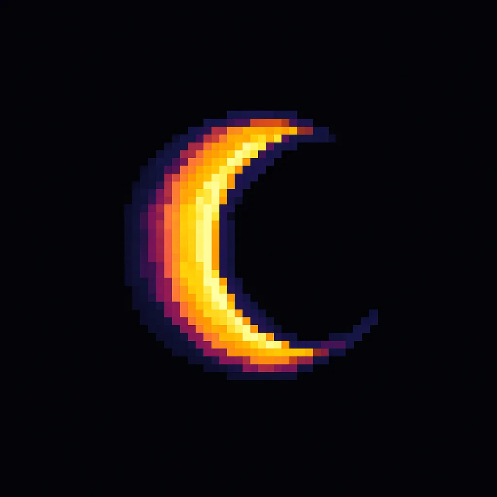 Minimalist Logo in 8-bit Pixel Art
