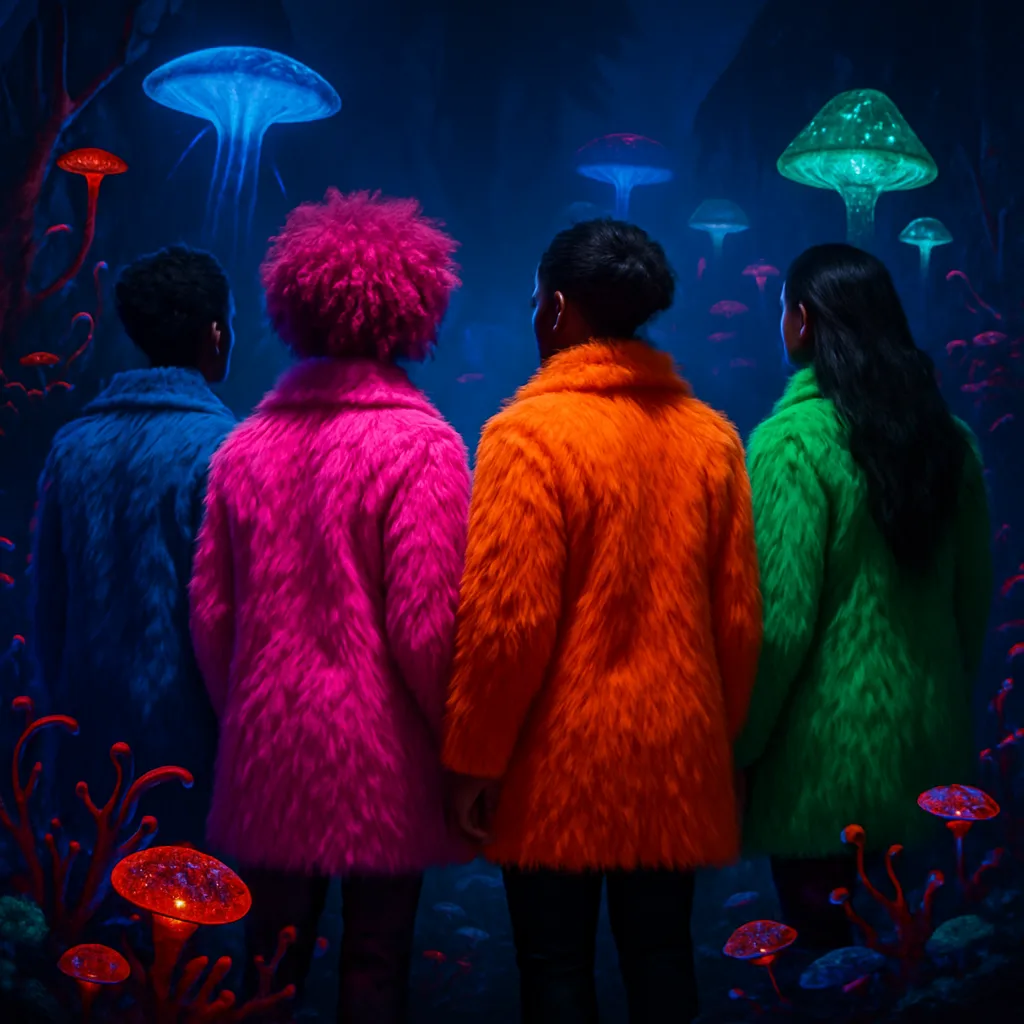 Diverse Fur Coats Blaze with Color