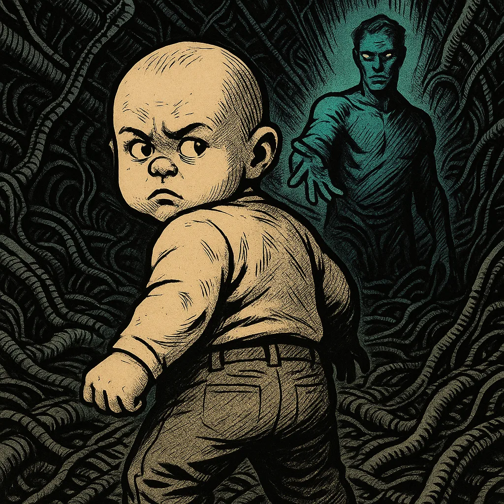Stocky Infant in Trousers