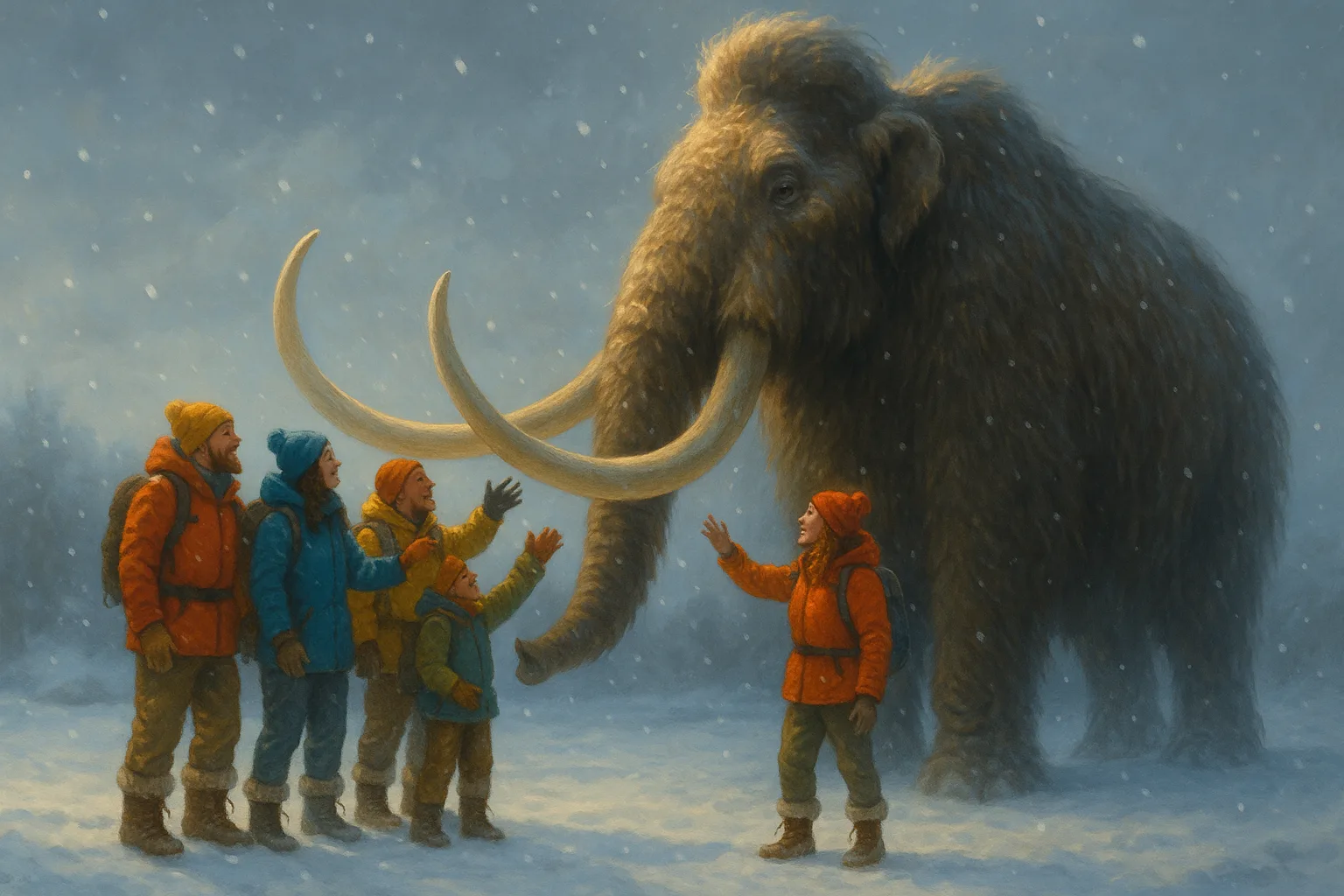 Band of Explorers Outfitted in Vibrant