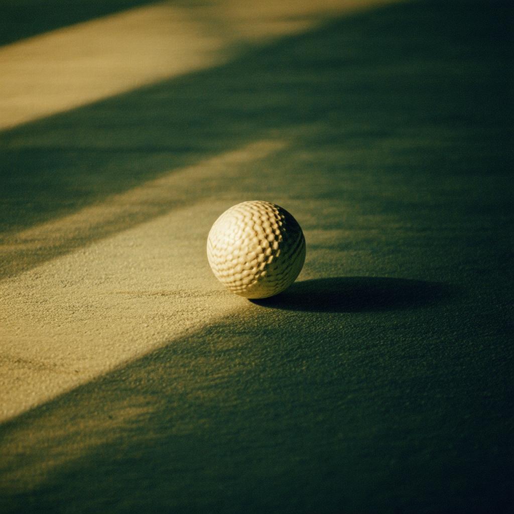 Grainy Cinematic Closeup of a Nostalgic Ball