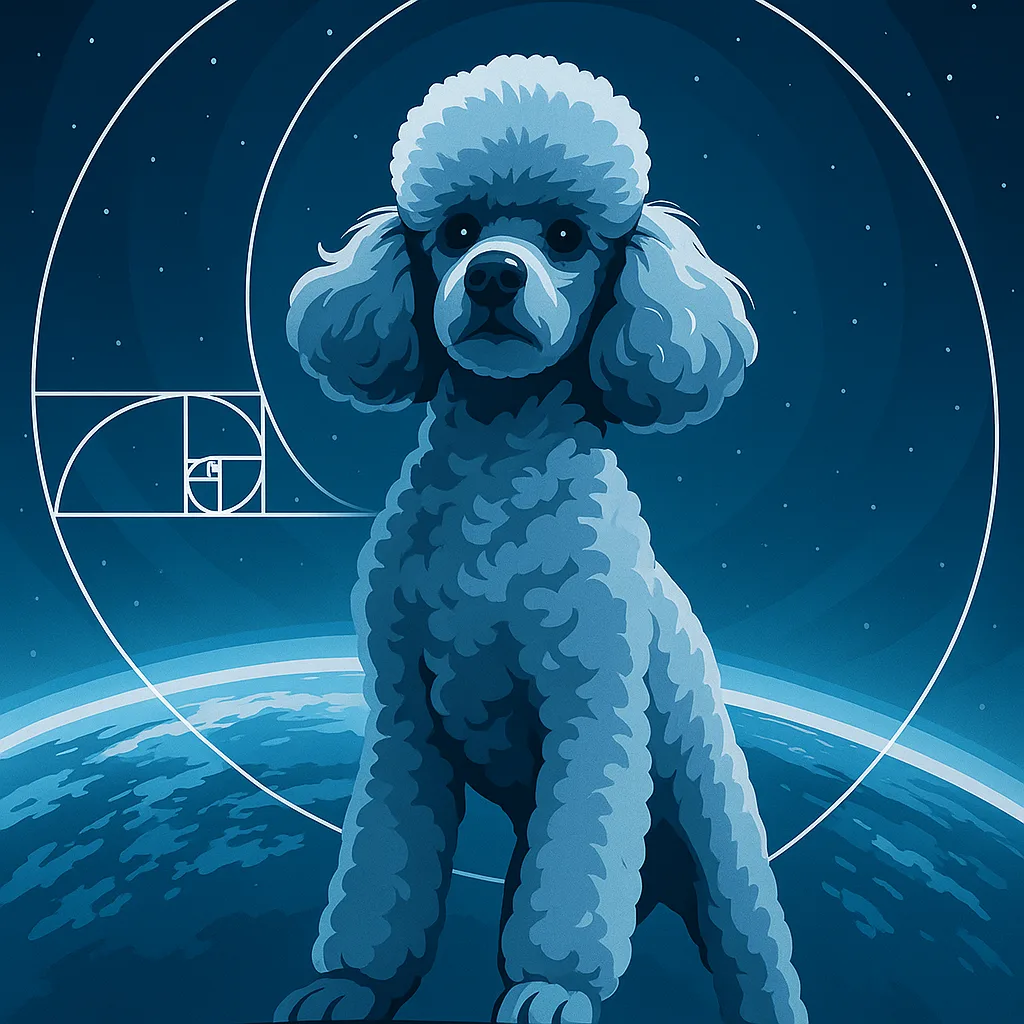Single Silver Miniature Poodle