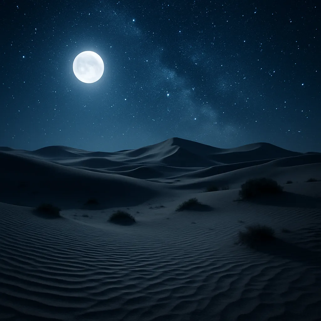 Nighttime View of the Sahara