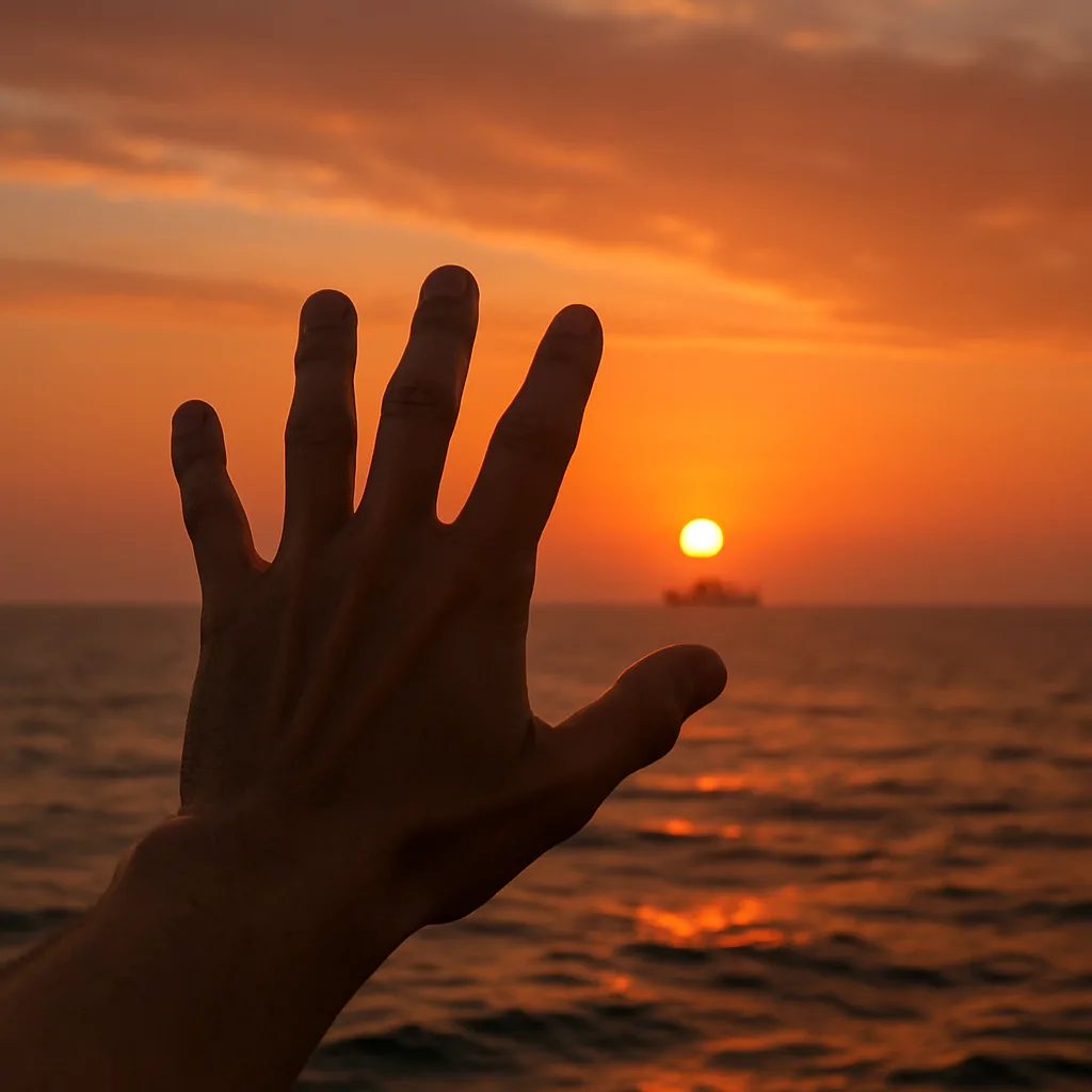 Hand Stretches Toward the Heavens