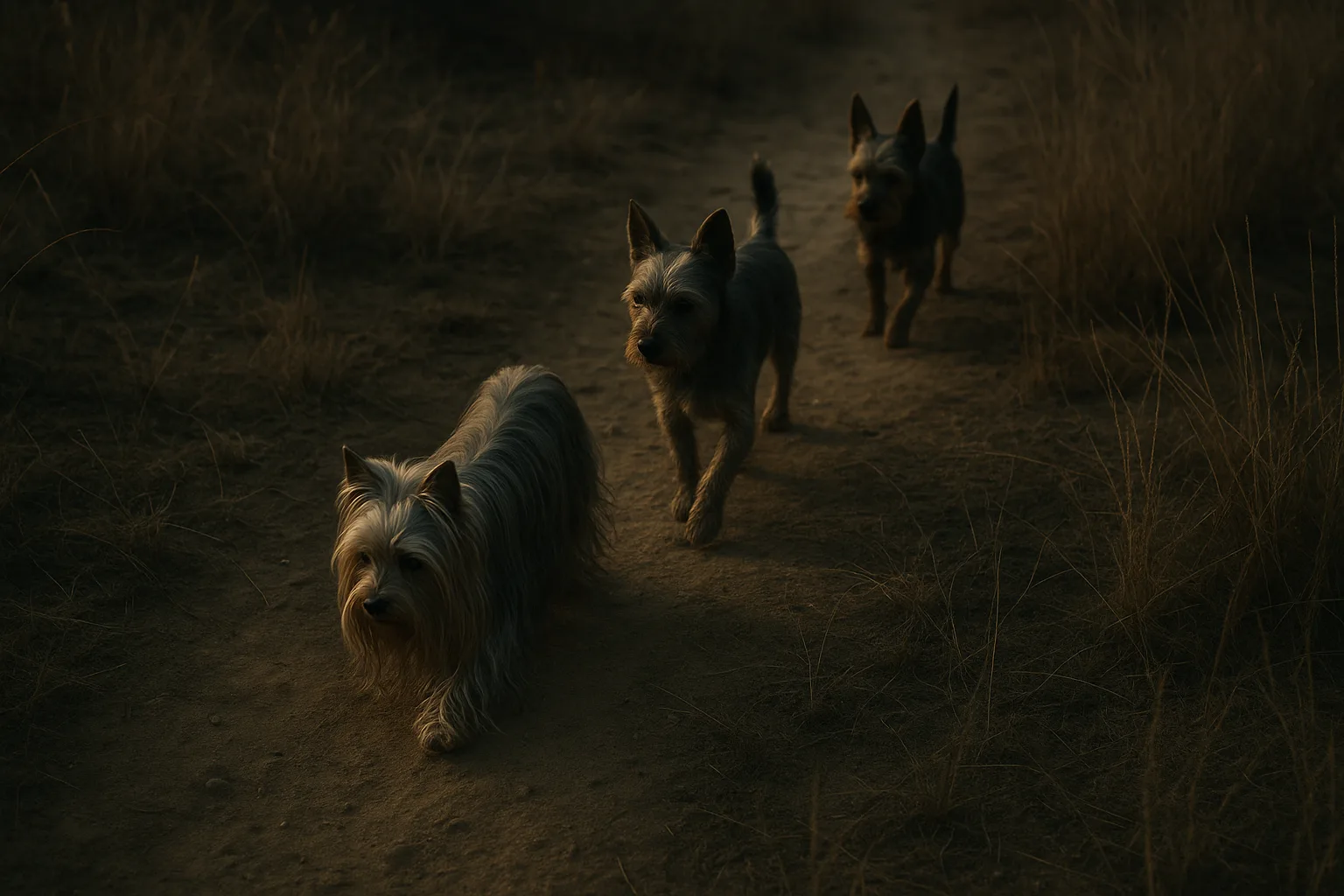 Along a Dusty Path Winding Through Sun-bleached Savanna