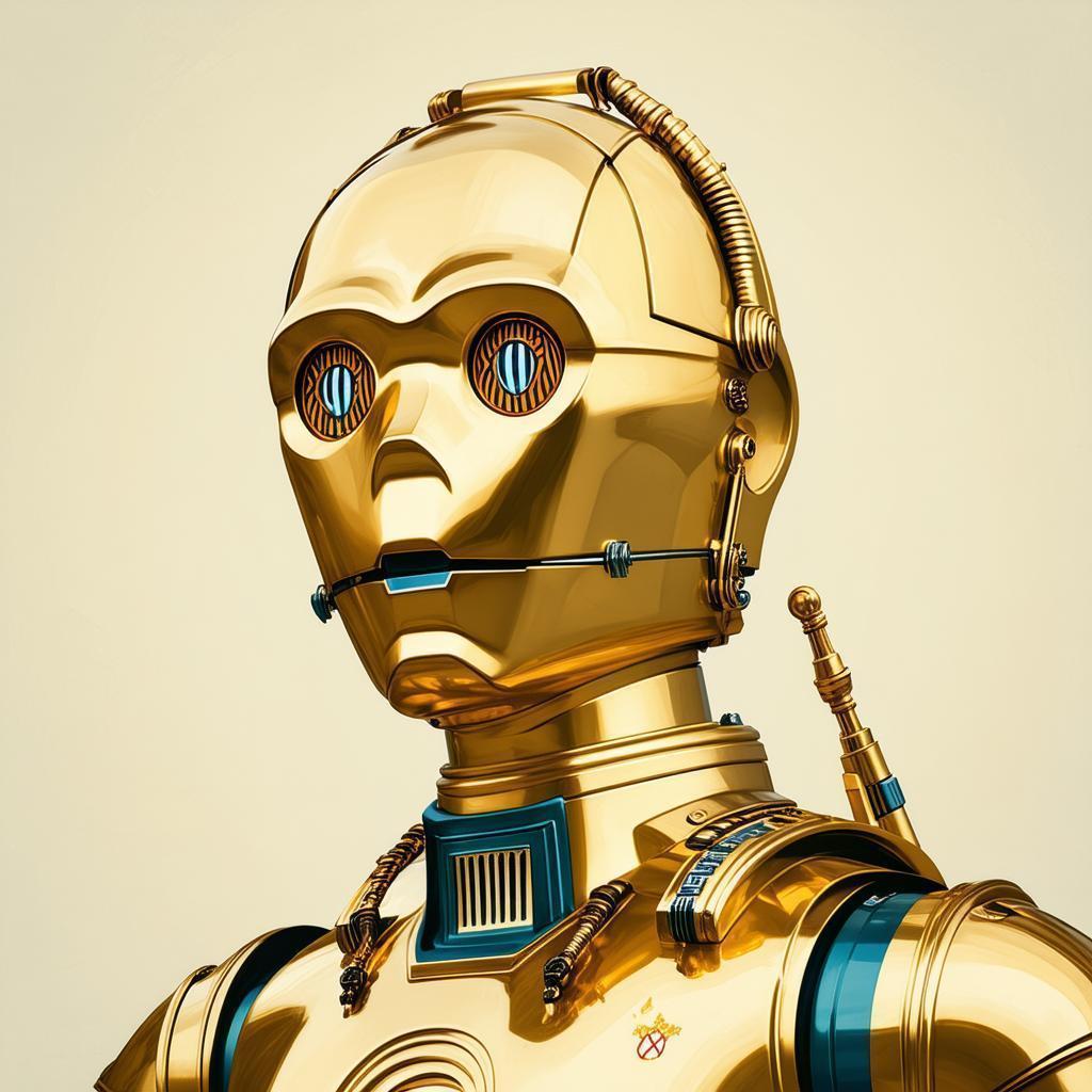 C3PO in Shinkai Inspired Cutout Animation
