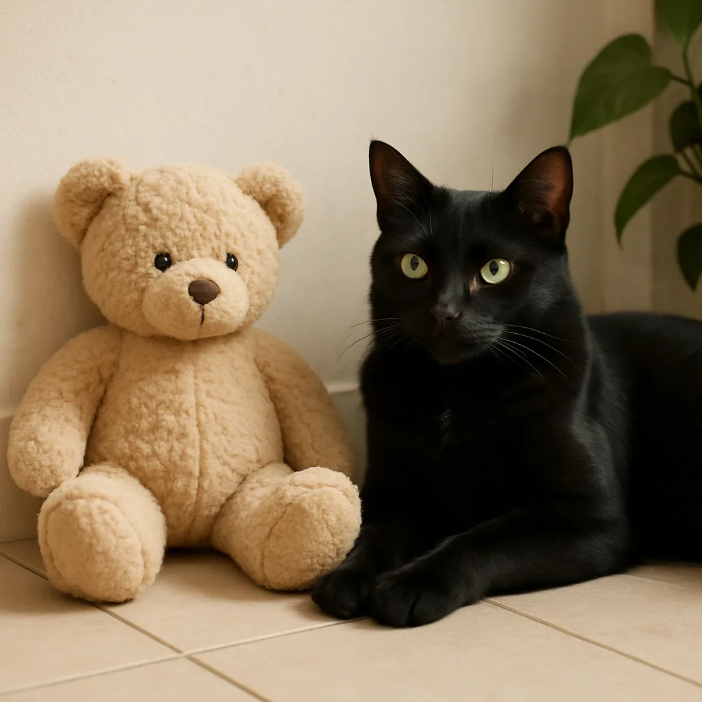 Sleek-furred Domestic Cat Rests Peacefully