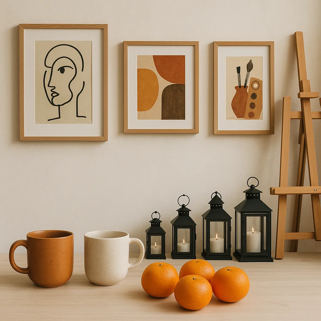 Creative Studio Was Decorated with Three Oranges