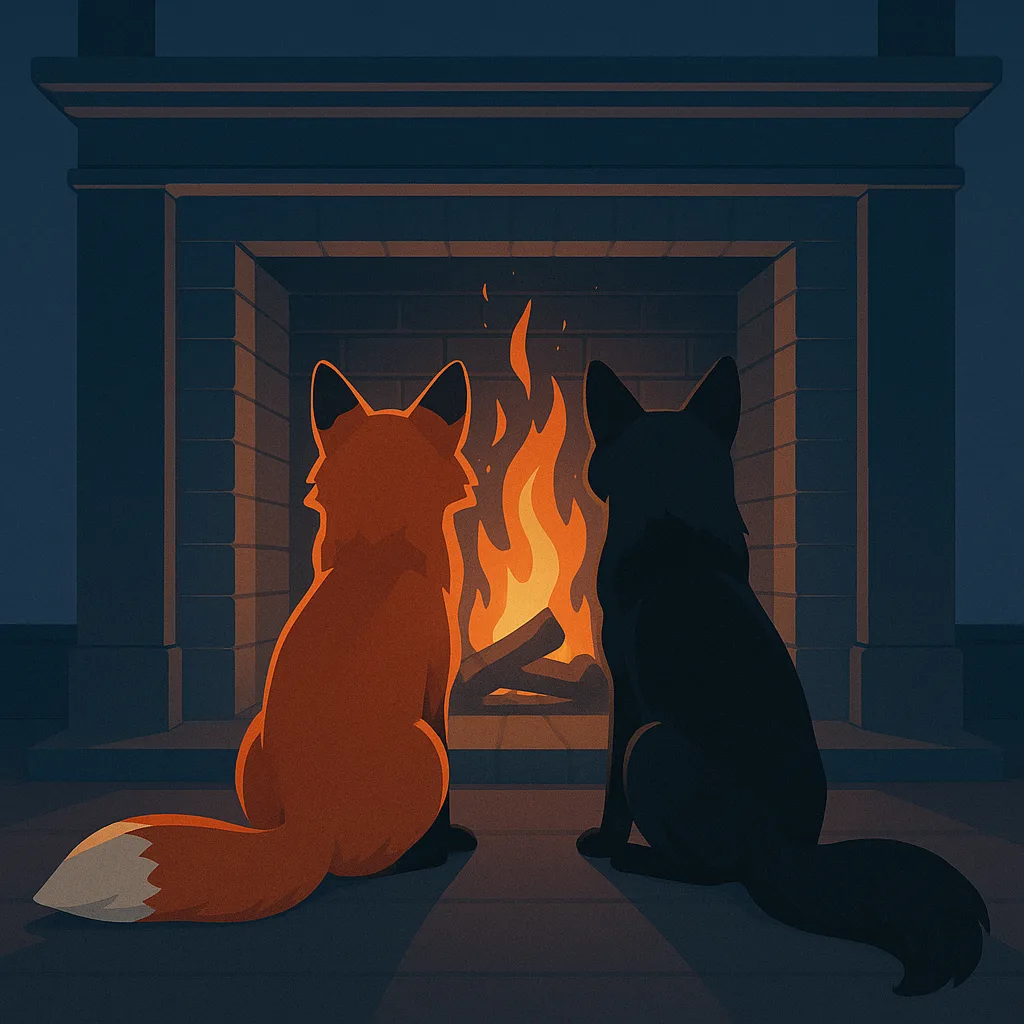 Two Red Foxes—one Showcasing Fiery Orange-red Fur