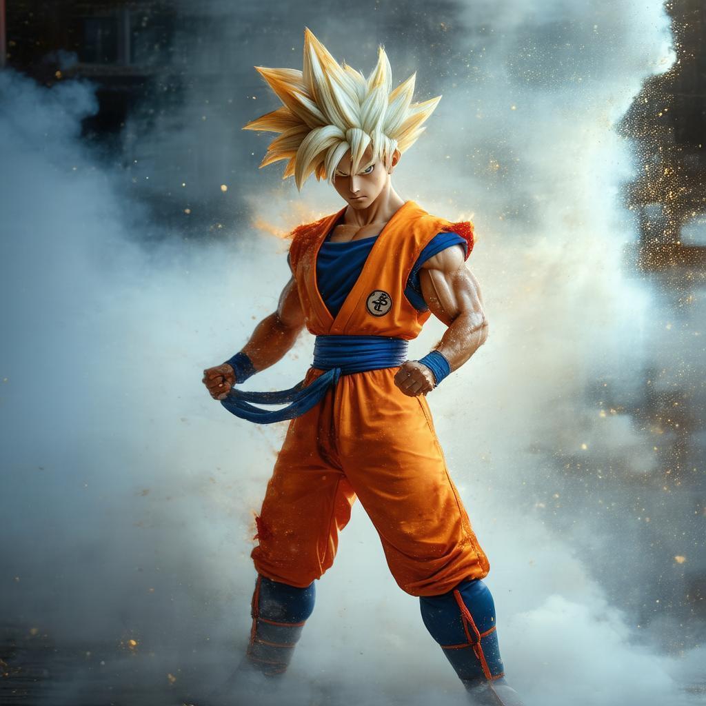 Saiyan in a Maki Sushi Costume Photograph