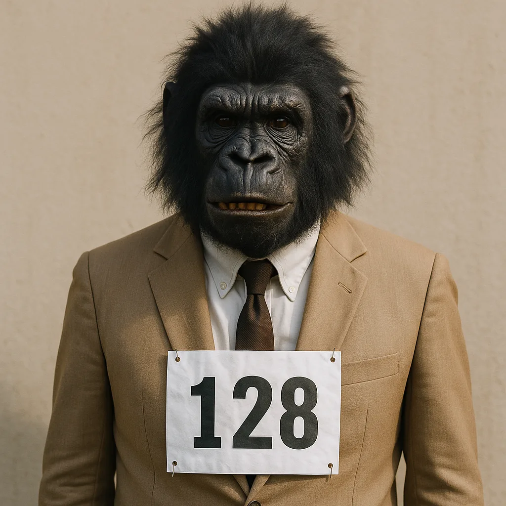 Person Dressed in a Beige Suit