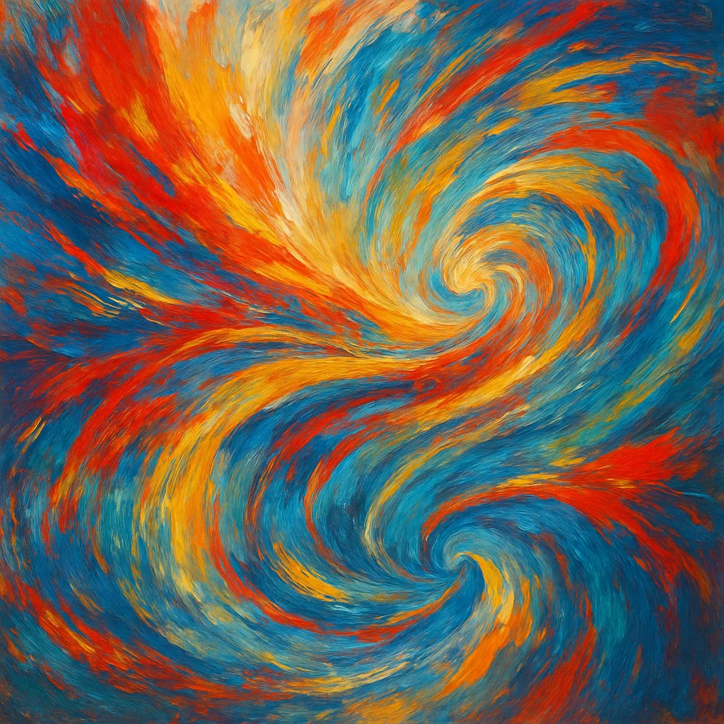 Explosion of Vibrant Colors and Dynamic Movement