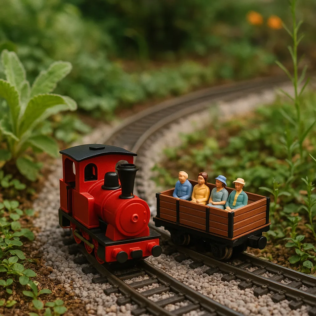Miniature Red Train