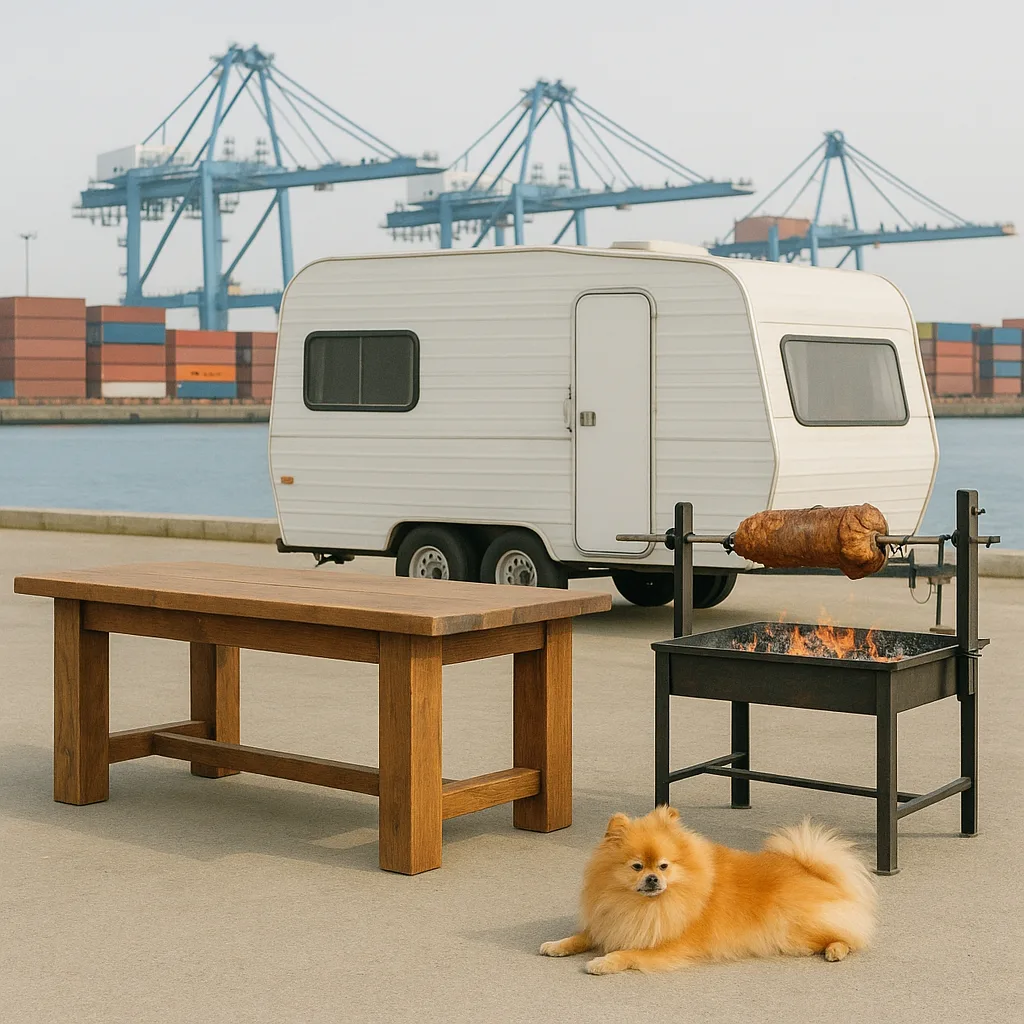 Against the Backdrop of Active Shipping Docks