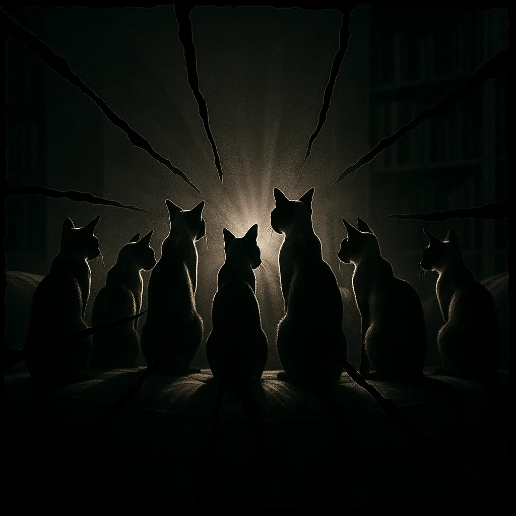 Six Varied Siamese Cats