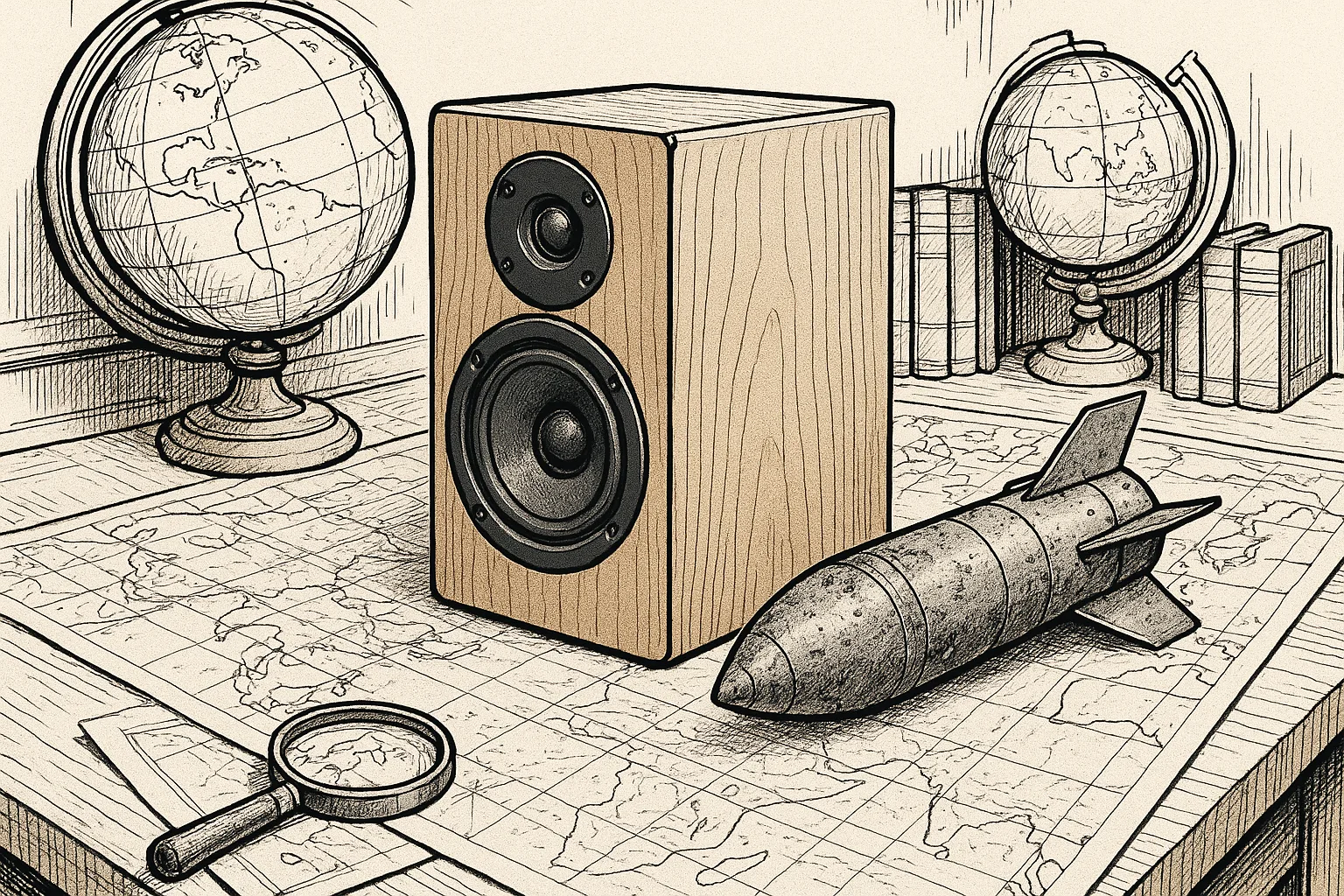 Antique Explorer's Desk