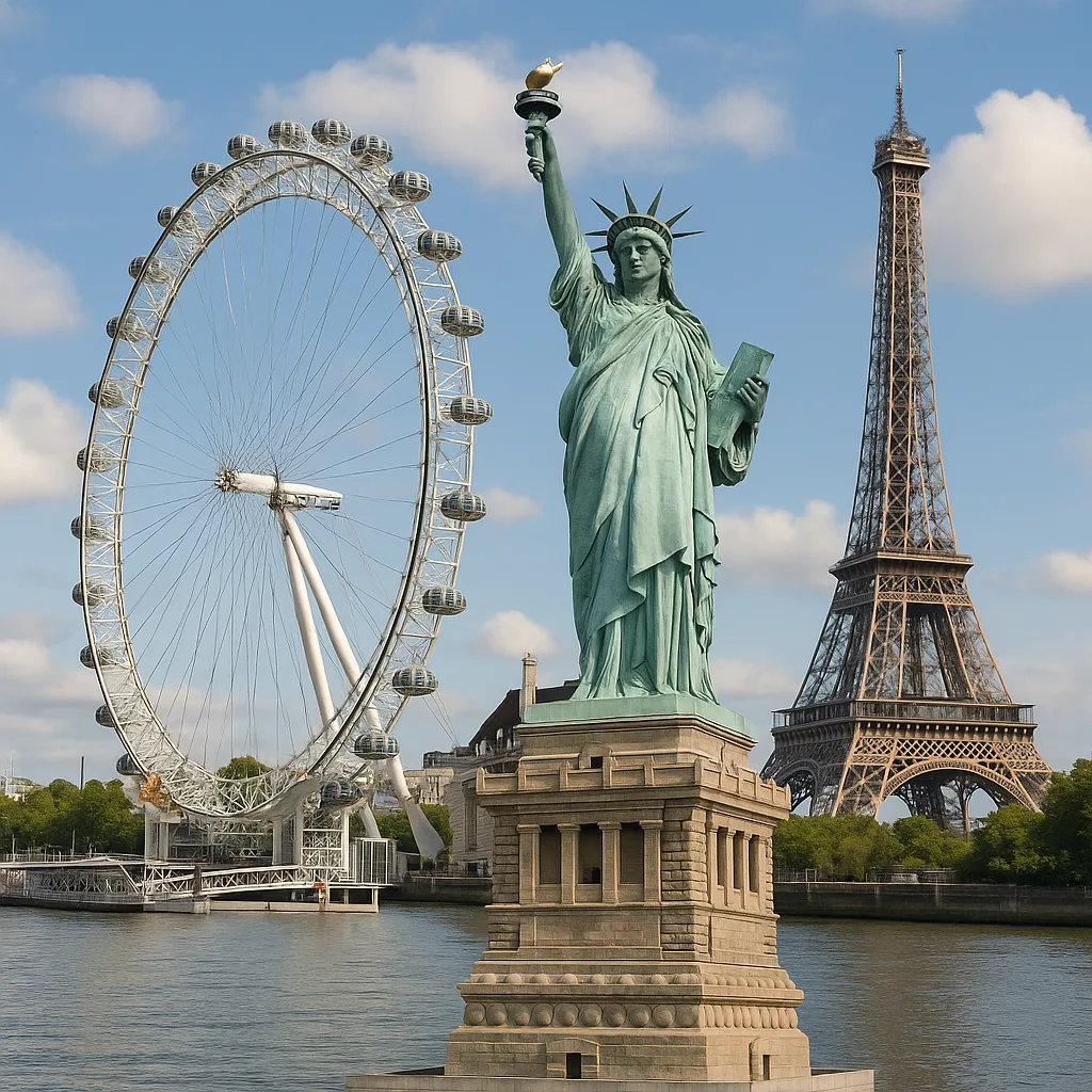 Place the London Eye Next to the Statue of Liberty