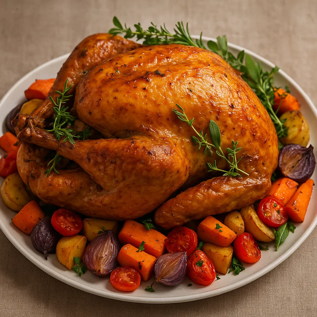Turkey with a Golden-brown