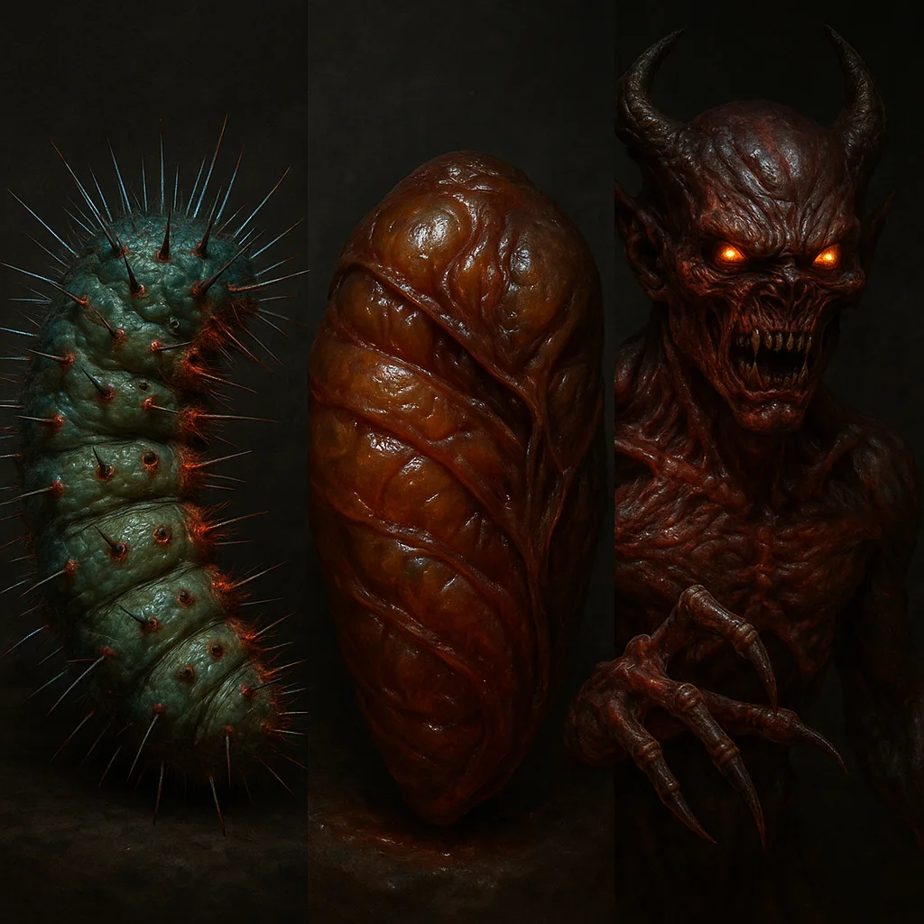Craft a Hyper-realistic Portrayal of a Spiny Caterpillar