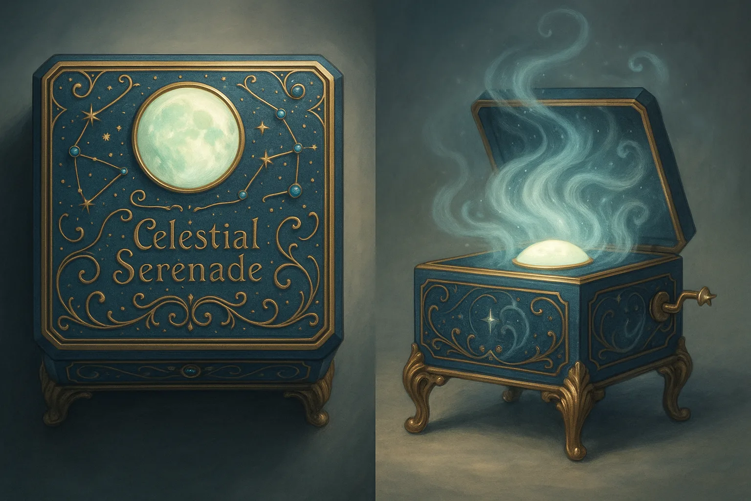 Mesmerizing and Otherworldly Visual Design for a Magical Music Box