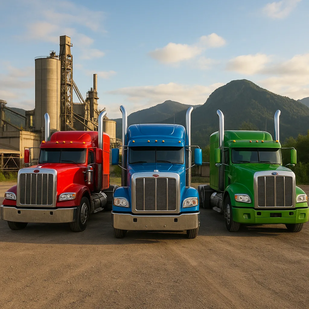 Three Vibrant Trucks