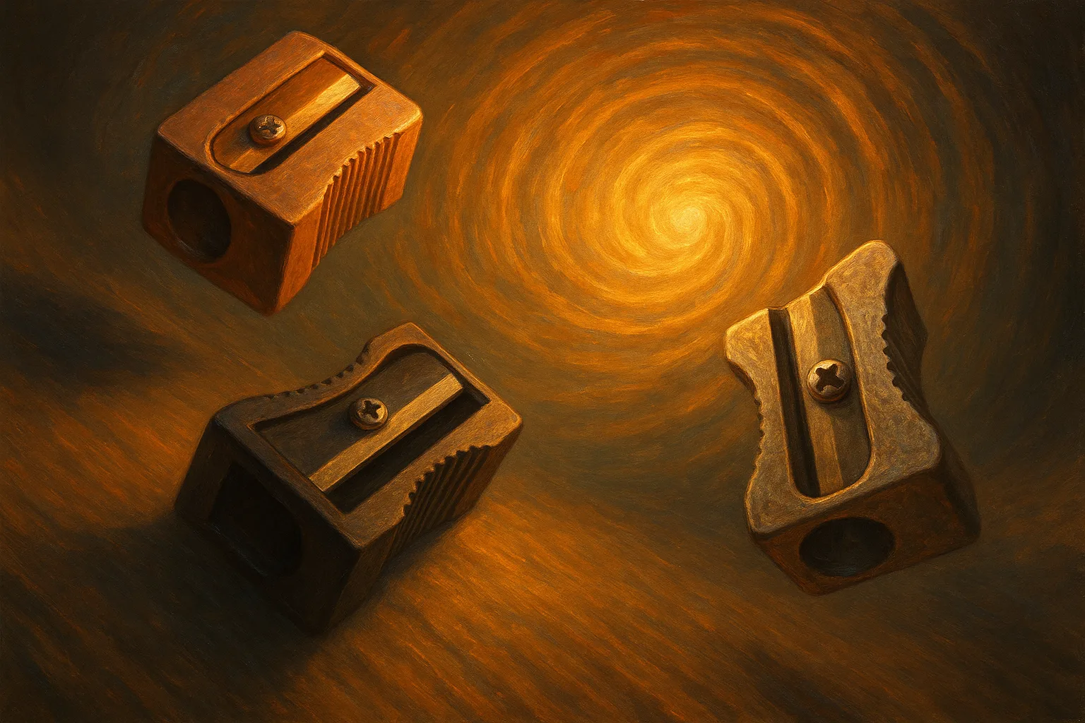 Three Varied Pencil Sharpeners