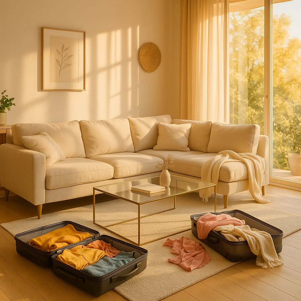Inviting Living Room Filled with Natural