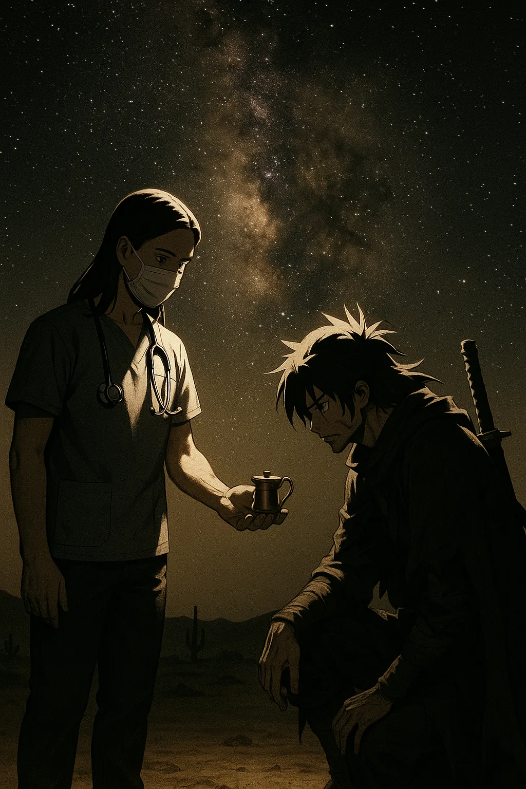 Beneath a Desert Milky Way