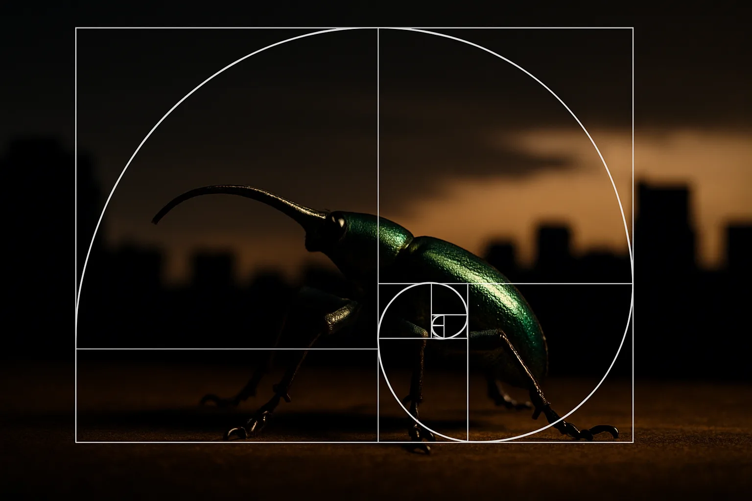 Single Metallic Green Weevil