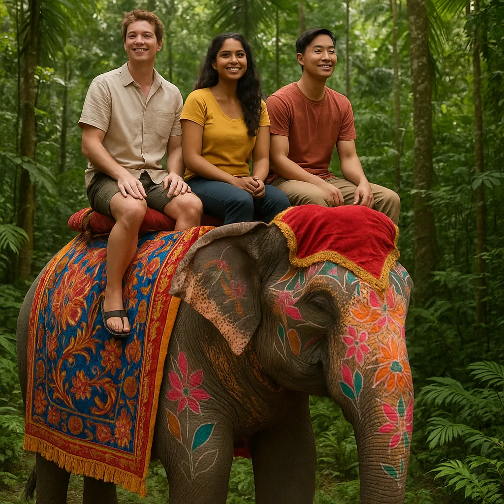 Amidst a Vibrant Jungle