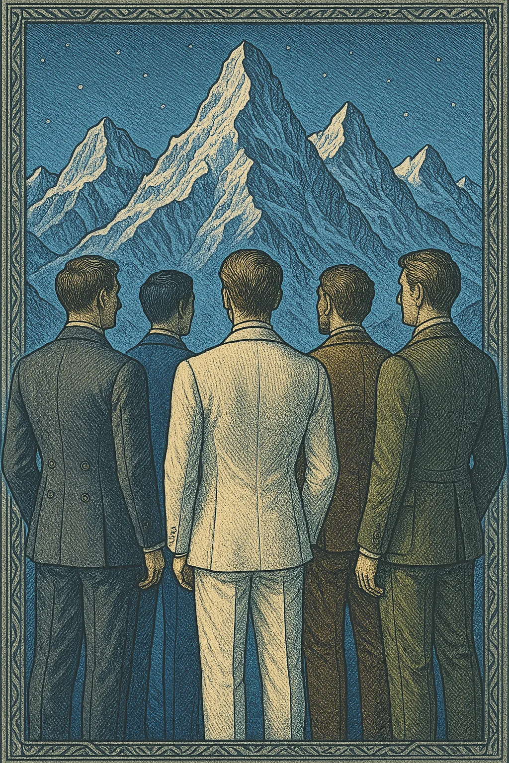Five Distinct Suits—a Bespoke Tailored Charcoal Grey Six-button Double-breasted Wool
