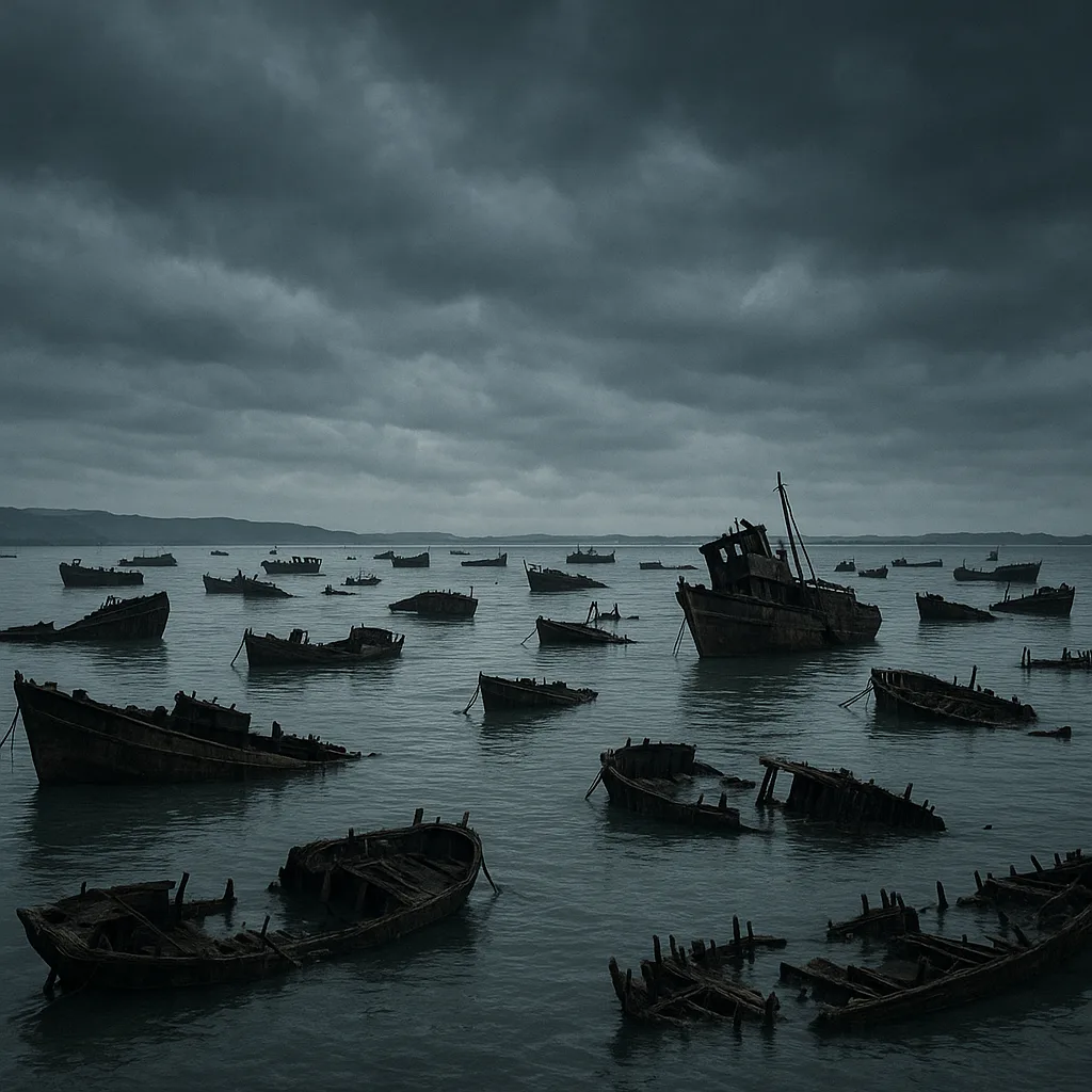 Numerous Derelict Shipwrecks