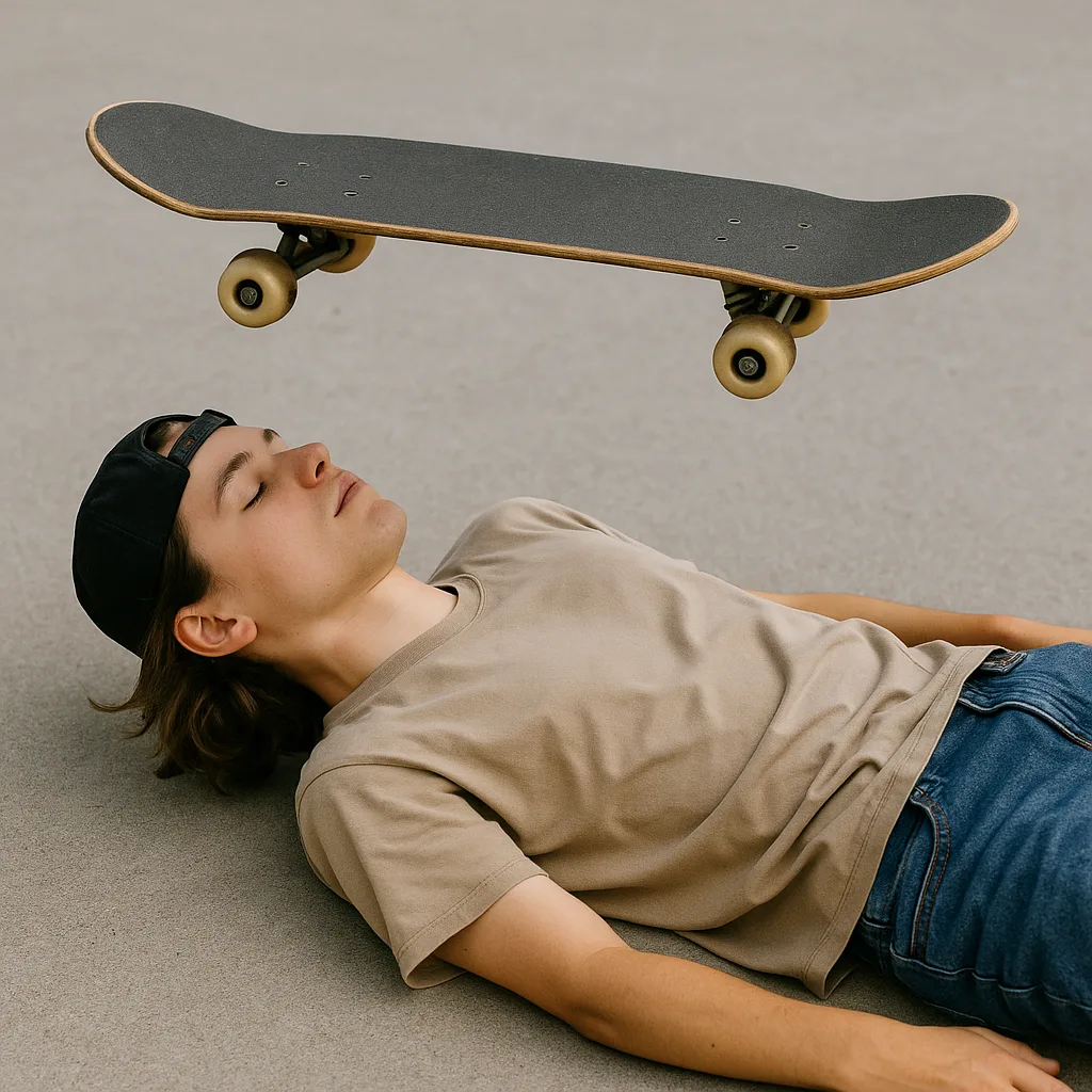 Someone Reclining on the Ground
