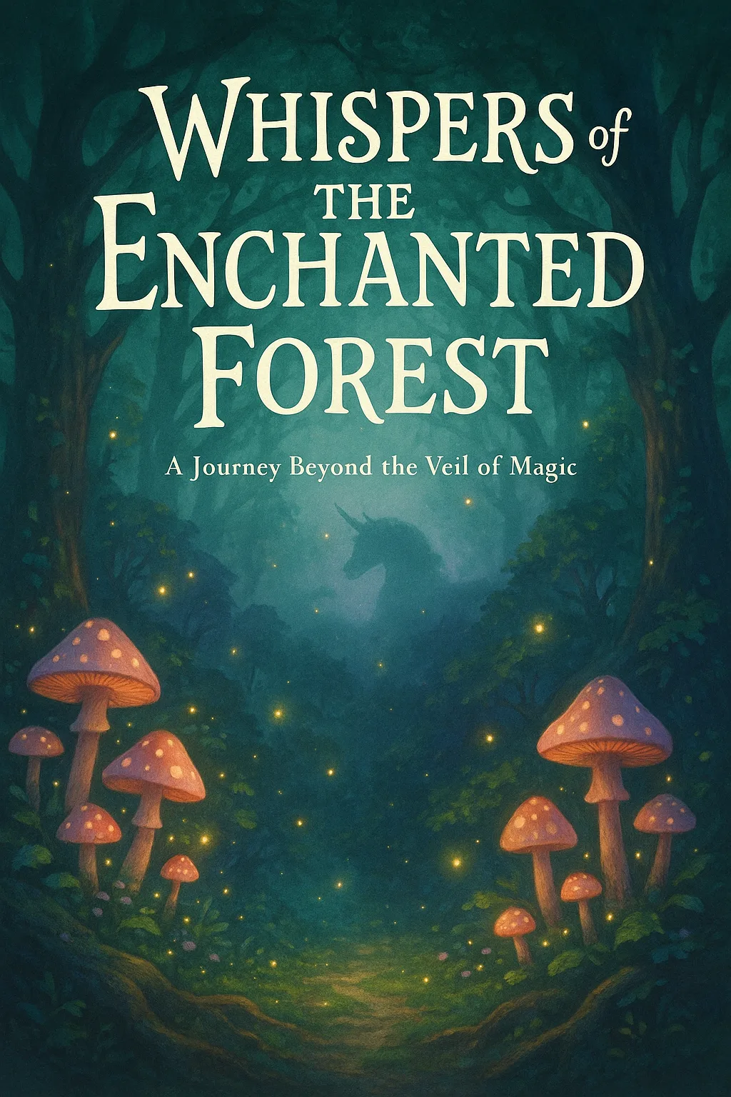 Captivating Cover Design for a Children's Fantasy Book Titled "Whispers