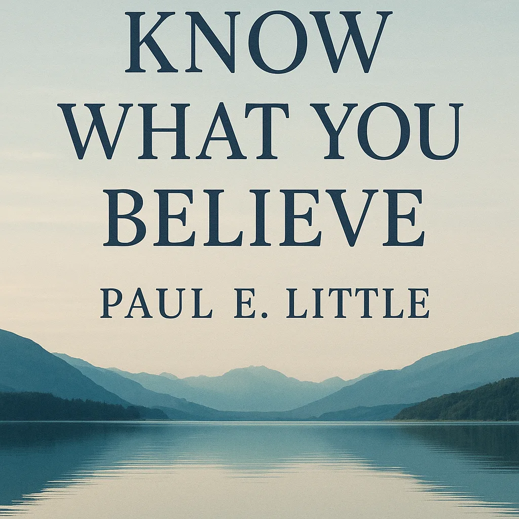 Book Cover Featuring "Know What You Believe" by Paul E