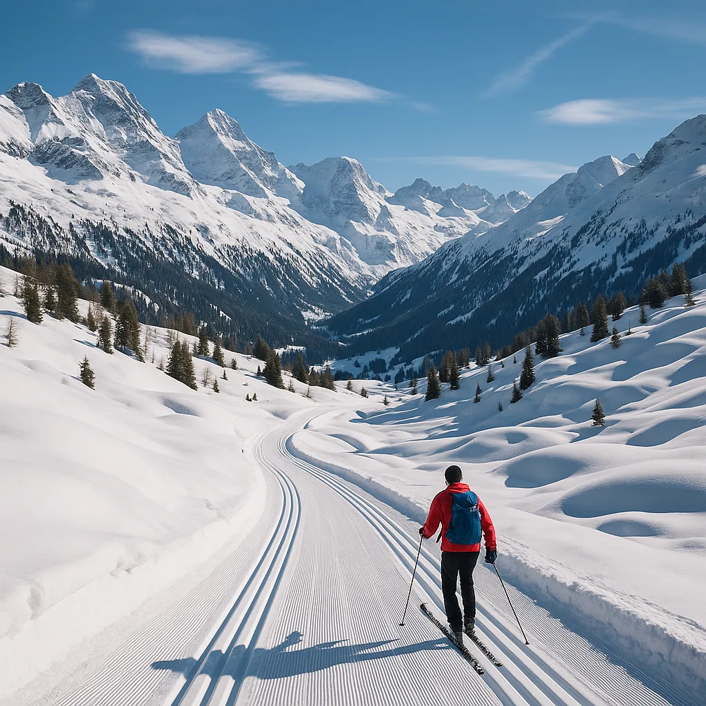 Favorite Winter Pastime in Switzerland Involves Navigating Downhill Paths