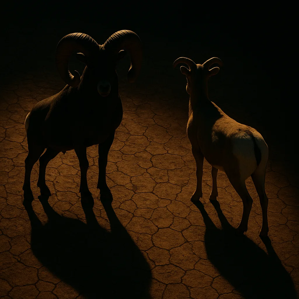 Powerfully Muscled Large Ram Defined by its Massive Full-curl Horns