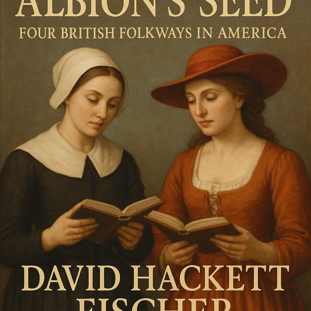 Two Women in Historical Attire Holding Open Books