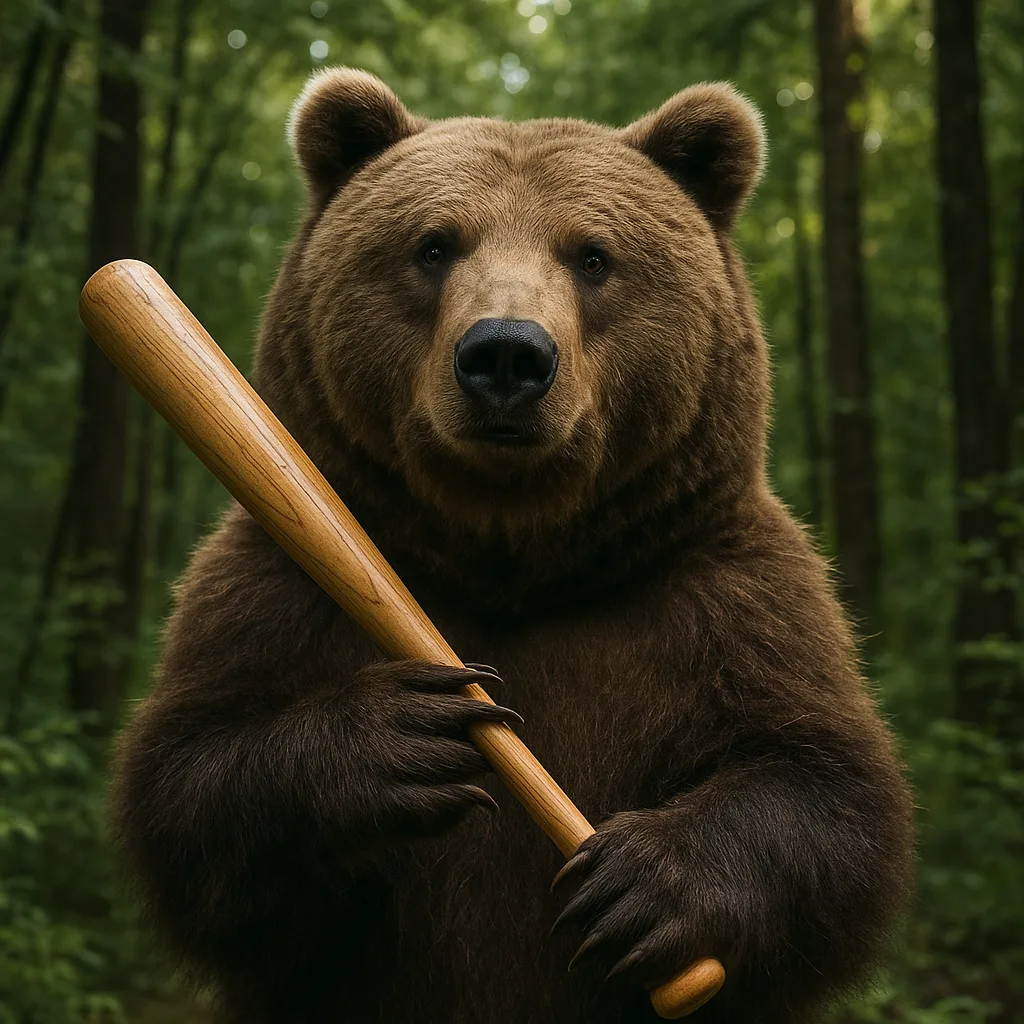 Grizzly Bear Beneath a Forest Canopy