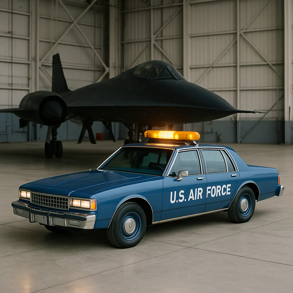 Blue U.S. Air Force Car