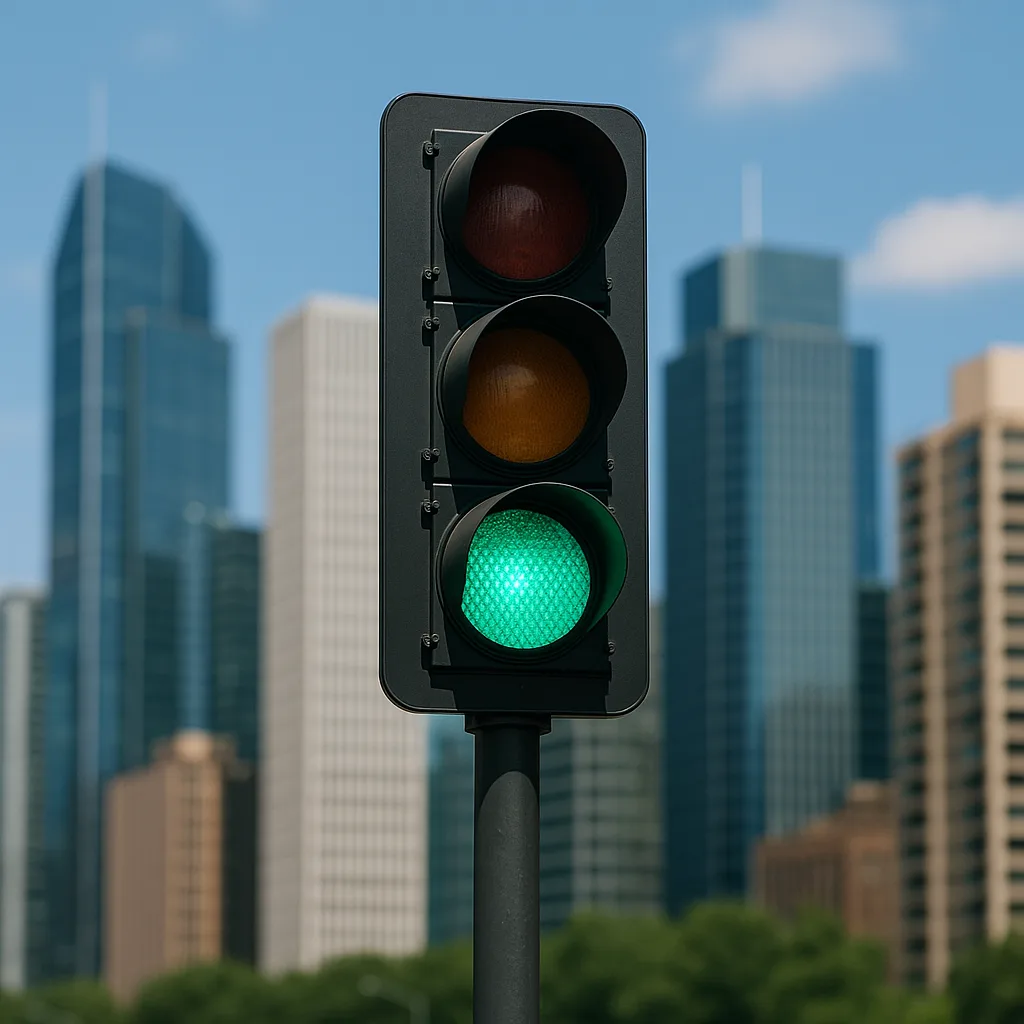 Showcasing a Contemporary Traffic Light Set