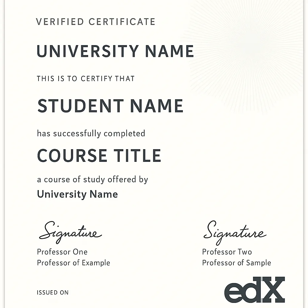 Verified Certificate Template
