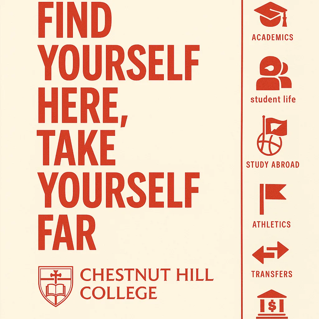 Promotional Booklet Cover for Chestnut Hill College