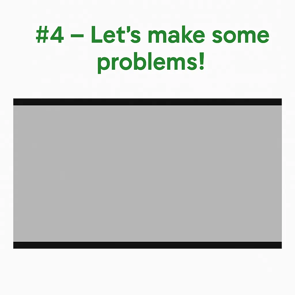 Gray Rectangle with Black Borders on the Top and Bottom