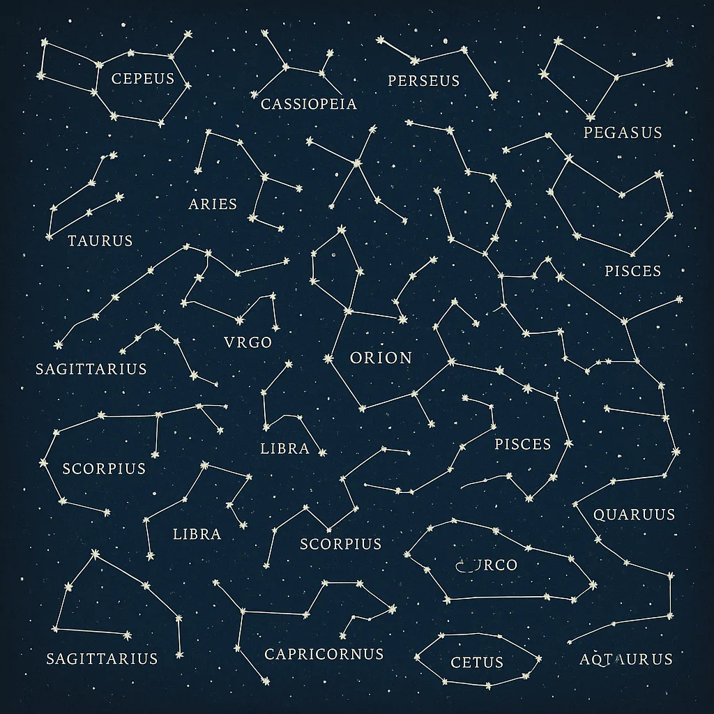 Diagram of the Night Sky