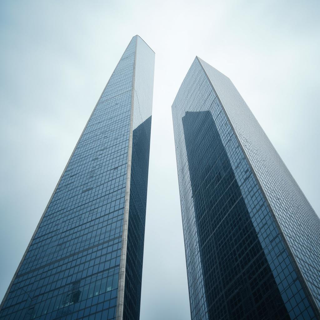 Modern Skyscraper Portrait in Crisp Natural Light